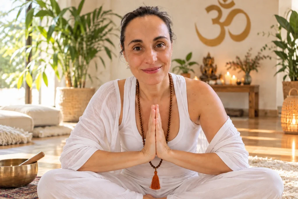 Àngela Llaona (Siri Vedya Kaur), formadora de Kundalini Yoga en Omana Yoga