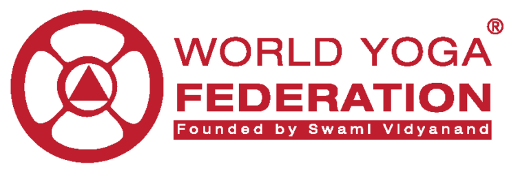Logo de World Yoga Federation, entidad que avala la escuela Omana Yoga