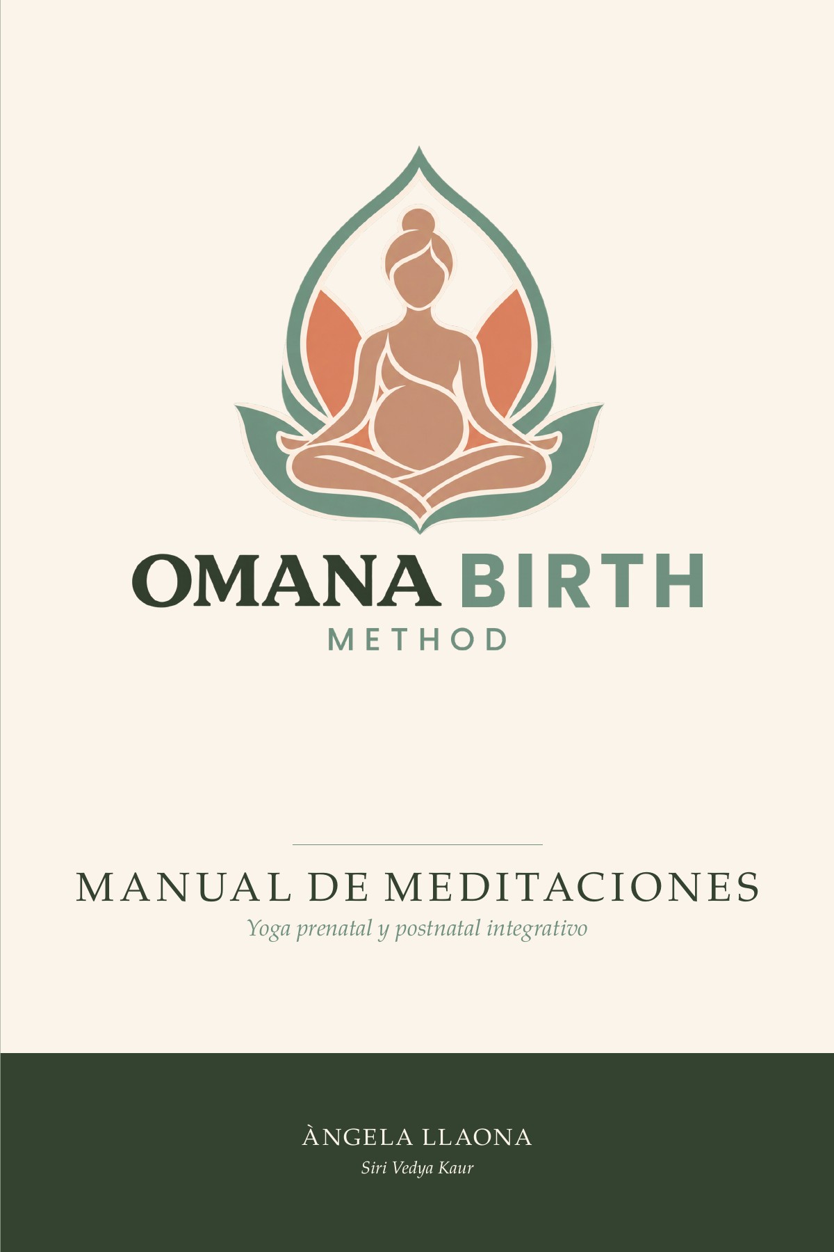 Portada del Manual de meditaciones de Omana Birth Method: 140 meditaciones para el embarazo, el parto y la crianza